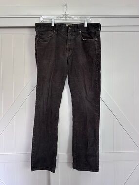 J. Crew Men's Straight Corduroy Jeans in Brown/Grey